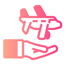 flight status gradient icon