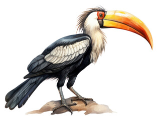 Obraz premium PNG Cartoon animal toucan bird.