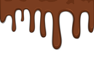 Abstract vector cover with chocolate ice cream layer. Delicious food background