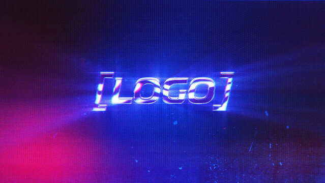 Retro Glitch Logo