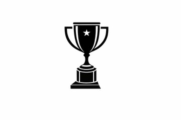 Achievement gold trophy cup