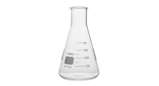 Isolated Erlenmeyer Flask