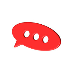 Chat speech bubble icon isolated on transparent background png