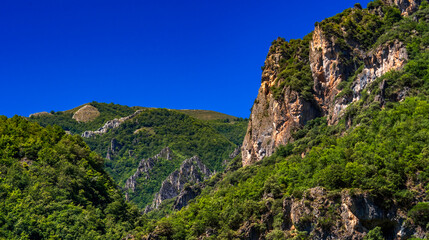 Panoramic View from Río Aguino Viewpoint, Senda Accesible Pola de Somiedo Path, Pola de Somiedo, Somiedo Natural Park, Principado de Asturias, Spain, Europe