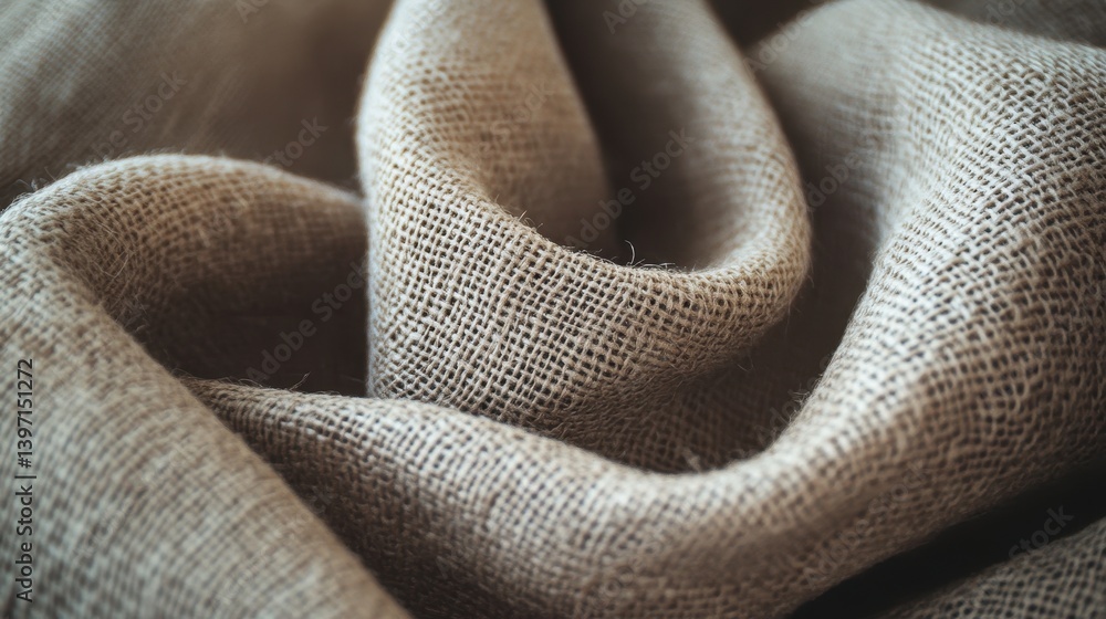 Poster woven burlap texture background with visible fibers and interesting pattern. use it for rustic theme