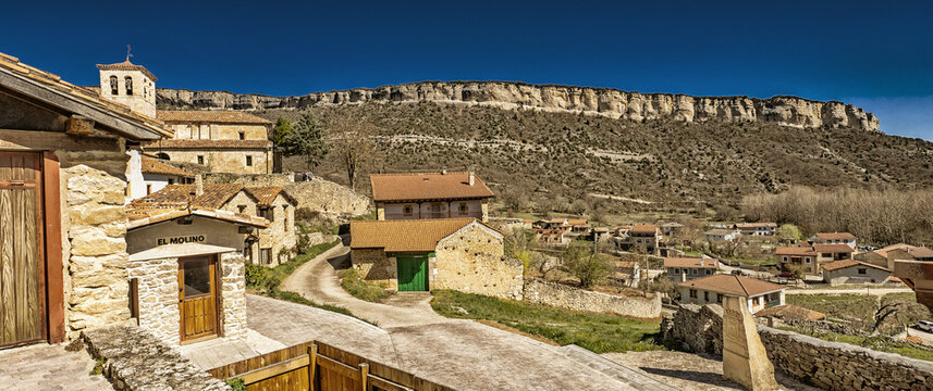Traditional Architecture, Old Town, Puentedey, Singular Population Entity, Las Merindades, Burgos, Castilla y Le&oacute;n, Spain, Europe