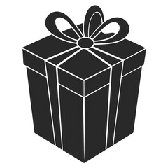 Gift Box silhouette vector illustration