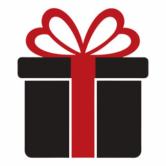 Gift Box icon silhouette vector illustration