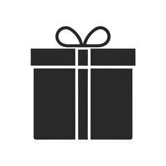 Gift Box icon silhouette vector illustration