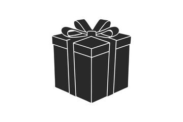 Gift Box silhouette vector illustration