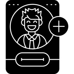 Add Friend Icon Vector Element