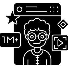 Celebrity Icon Vector Element