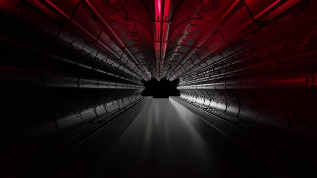 abstract tunnel with light