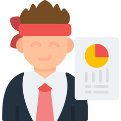 Annual Report Icon Vector Element