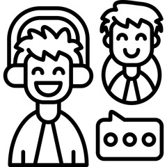 Customer Service Icon Vector Element