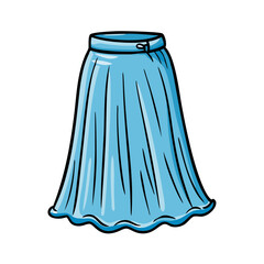 maxi skirt icon, maxi skirt vector illustration-simple illustration of maxi skirt, perfect for maxi skirt logos and icons