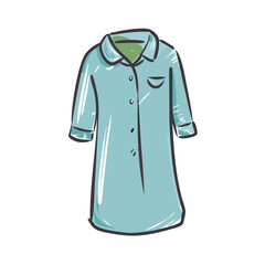 Naklejka premium shirt dress icon, shirt dress vector illustration-simple illustration of shirt dress, perfect for shirt dress logos and icons