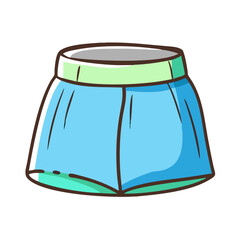 skort icon, skort vector illustration-simple illustration of skort, perfect for skort logos and icons