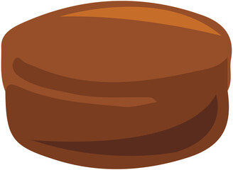 Chocolate ball candy icon. Cartooncream  bonbon