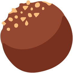 Almond Shortbread Chocolate ball 