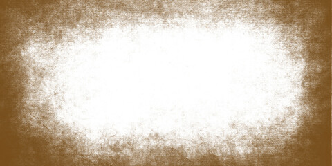 Vintage Brown Grunge Texture Frame – Cloudy Border with White Center Background | PNG