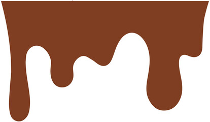 Melted chocolate dripping
