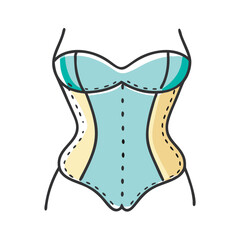corset icon, corset vector illustration-simple illustration of corset, perfect for corset logos and icons