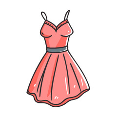halter dress icon, halter dress vector illustration-simple illustration of halter dress, perfect for halter dress logos and icons