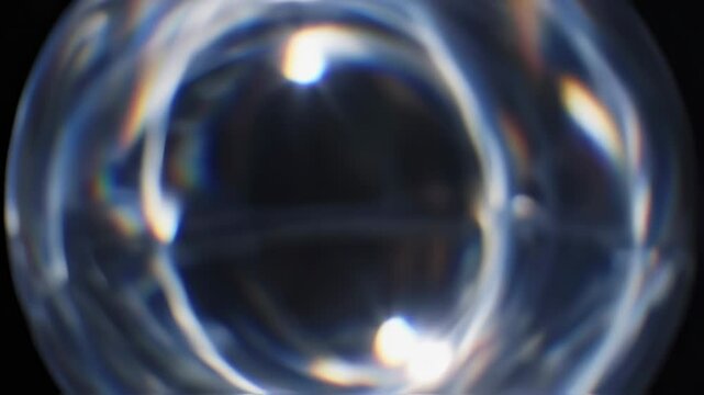 Abstract background refracting lighting orb 
