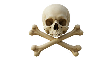 Isolated Skull and Crossbones
