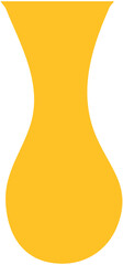 Yellow Honey Drop Flat Icon