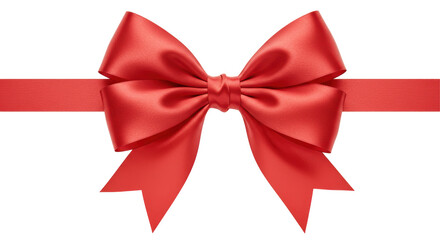 Isolated Red Ribbon Bow