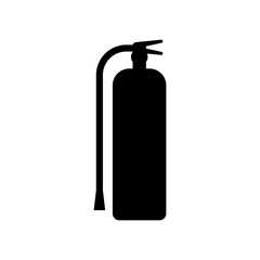 simple flat icon of a fire extinguisher. safety equipment isolated on white background, perfect for emergency, firefighting, and fire prevention concepts