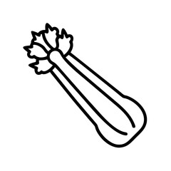 Illustration of fresh celery sticks vector drawing healthy food ingredient plant