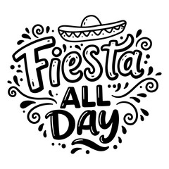 Fiesta all day graphic,  marketing/education
