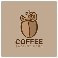 coffee cup and coffee beans. cup of coffee beans