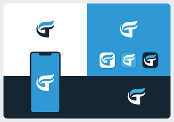 G ,T Letter mark or monogram logo 