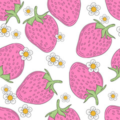 seamless strawberry pattern 