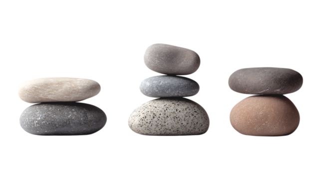 Pack of Stack Set Against Transparent Background for Design or Organization Projects