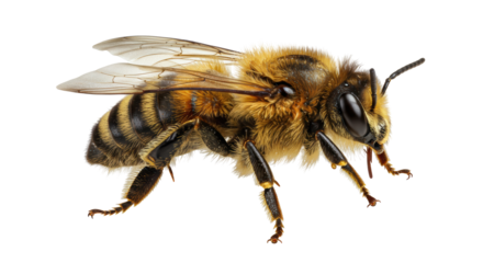 Isolated Honey Bee