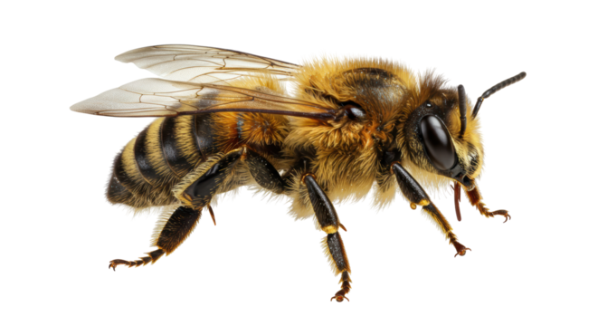 Isolated Honey Bee
