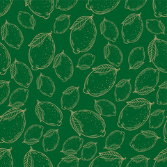 seamless lemon pattern vector