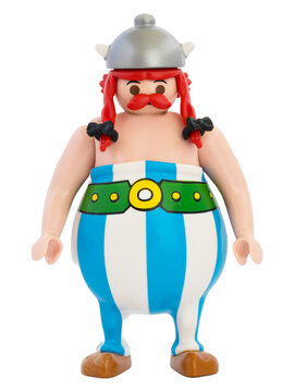 Dortmund - Deutschland 7. April 2025 Playmobil Figur Obelix - Studio Aufnahme

