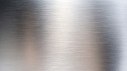 Silver Metallic Texture with Horizontal Brush Strokes for Backgrounds or Overlays with Smooth and Polished Surface