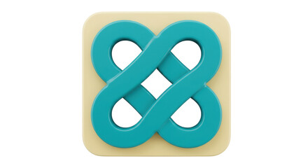 Isolated Knot Symbol Icon