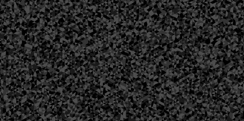 Fototapeta premium Abstract geometric wall tile and metal cube background triangle wallpaper. Seamless geometric pattern low polygon backdrop background. Black and gray diamond overlap polygonal background. 