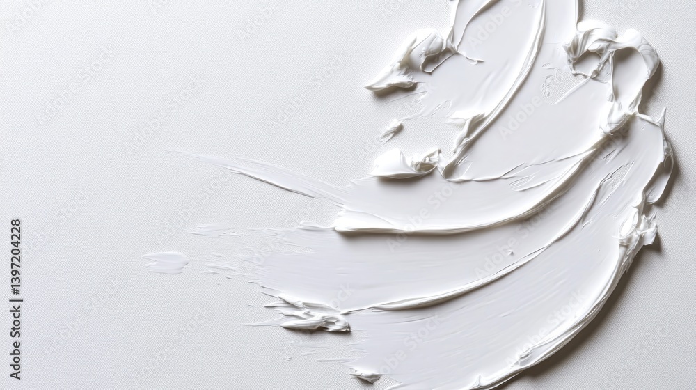 Poster creative art techniques for white paint on canvas studio space high-resolution image minimalist view