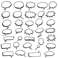 Classic Vector Speech Bubble for Print and Web