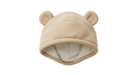 Isolated Baby Bear Hat on White Background