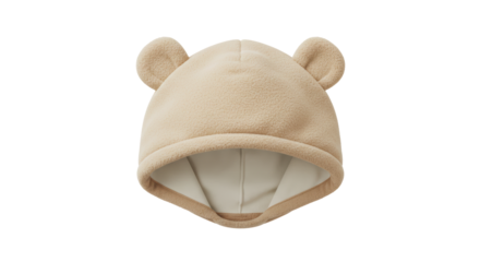 Isolated Baby Bear Hat on White Background